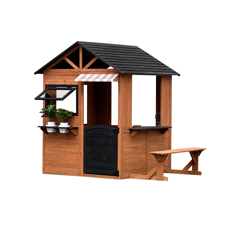 Wooden Dollhouse for Kids Four - Kids Outdoor Climbing Frame recension och pris