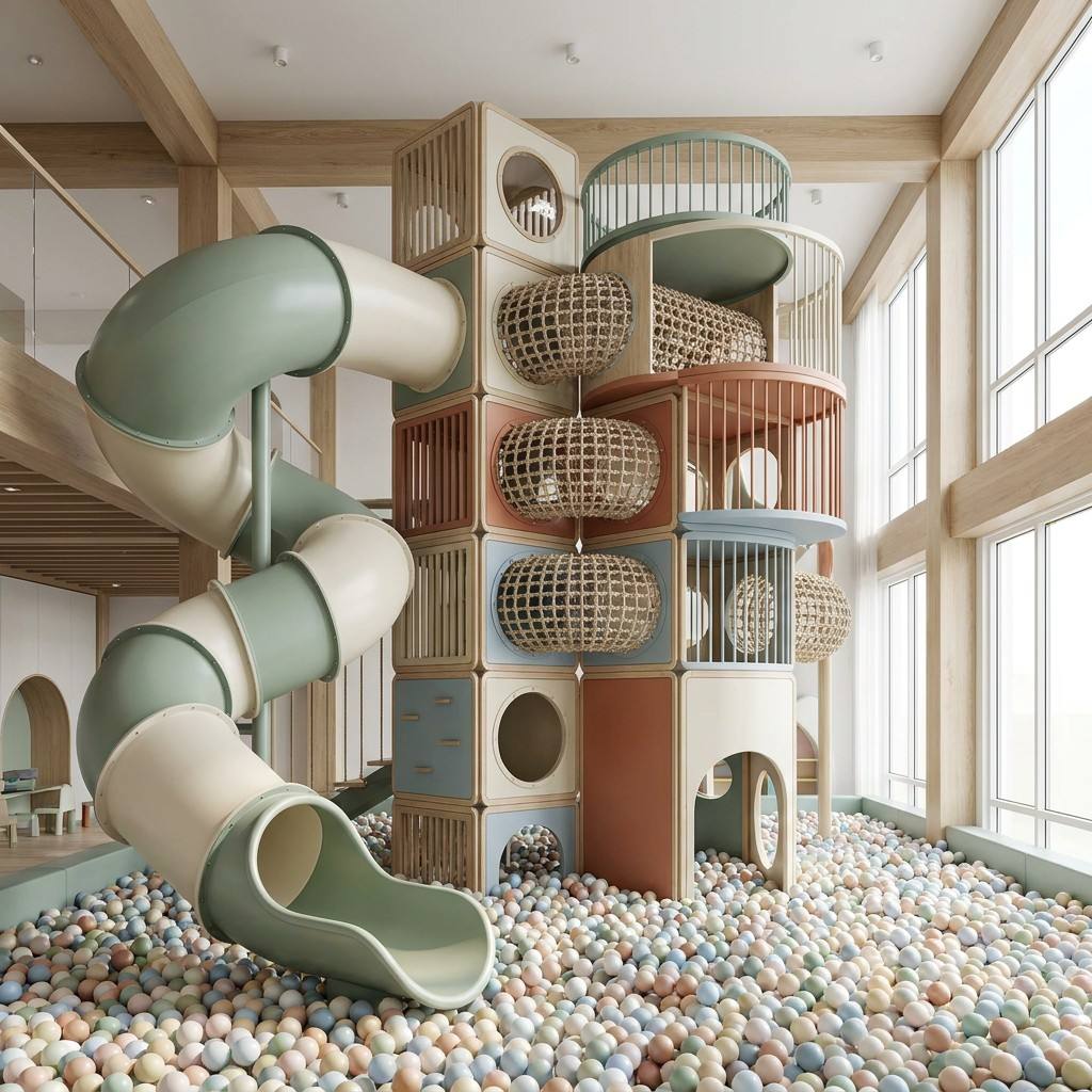 Minimalist Indoor Playground,  - Kids Outdoor Climbing Frame recension och pris