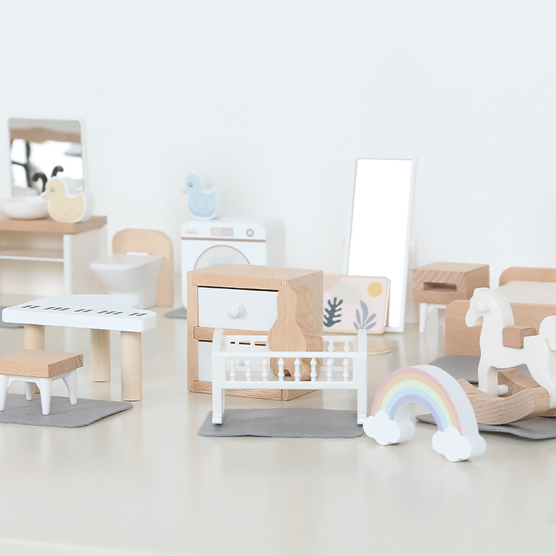 Modern dollhouse furniture kit - Kids Outdoor Kitchen Accessories recension och pris