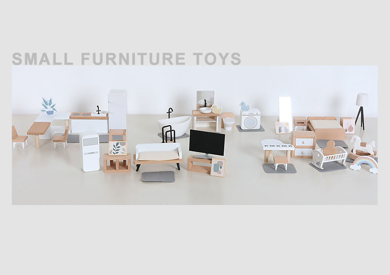 Modern dollhouse furniture kit - Kids Outdoor Kitchen Accessories recension och pris