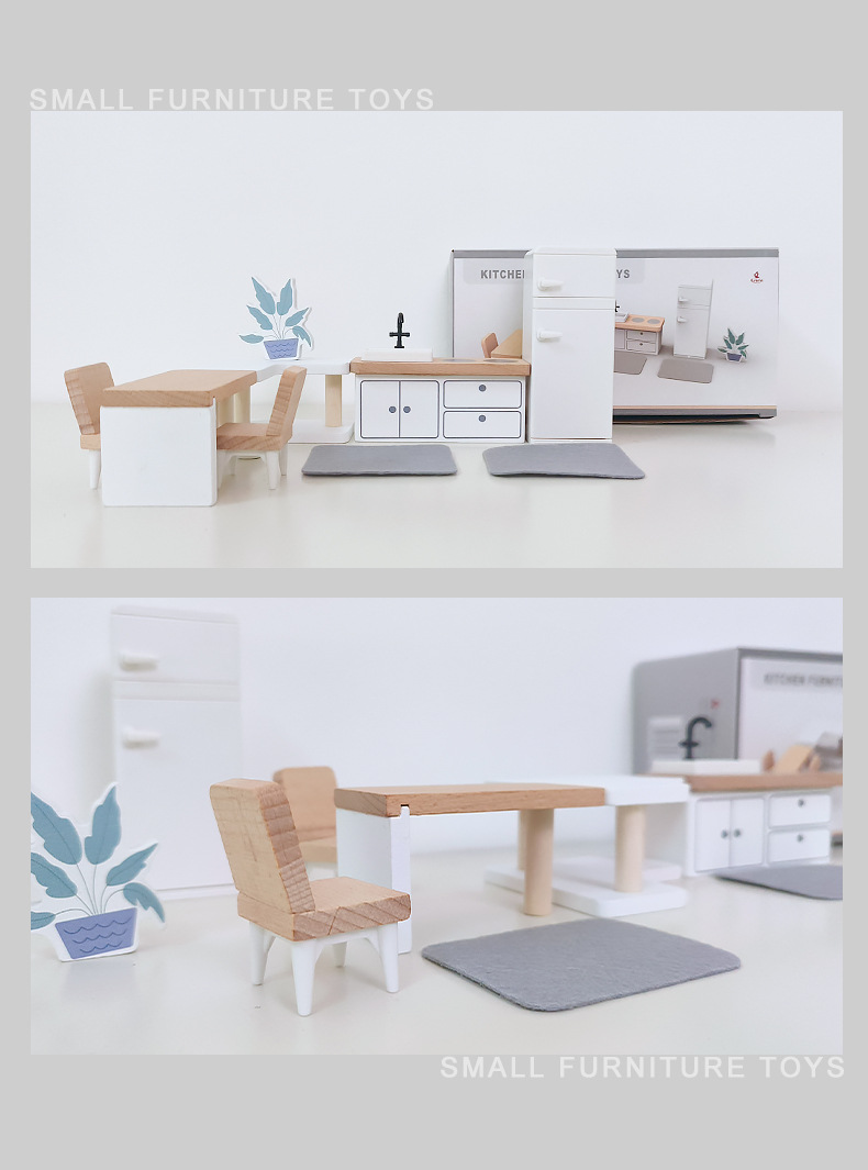 Modern dollhouse furniture kit - Kids Outdoor Kitchen Accessories recension och pris