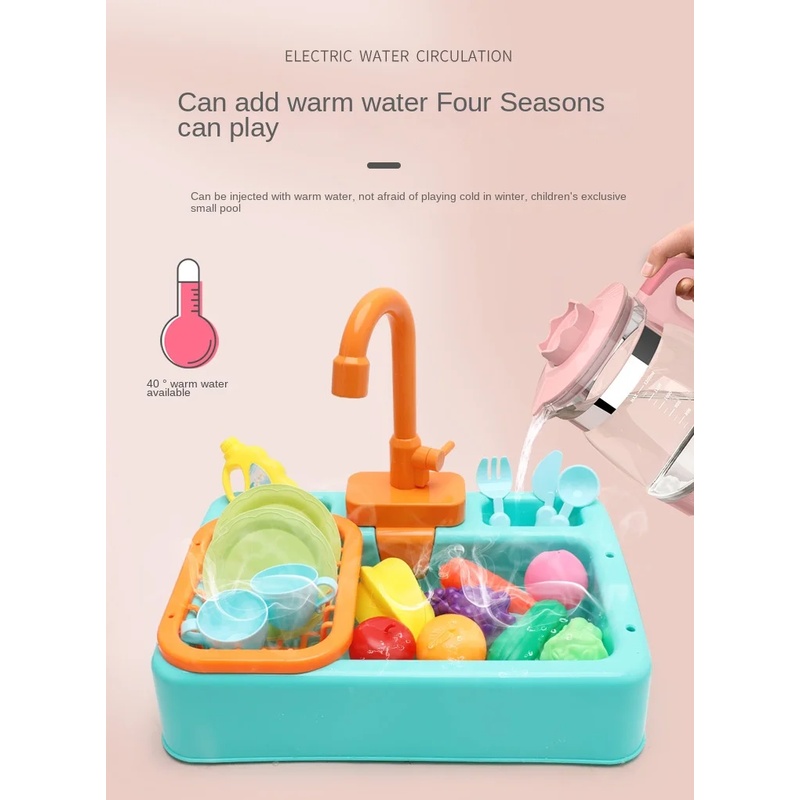 Kids Plastic Kitchen Sink Toy  - Kids Outdoor Kitchen Accessories recension och pris